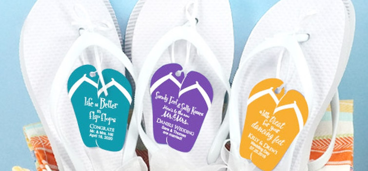 Flip flop wedding cheap favors